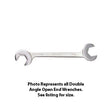 Wright Tool 1396 Open End Double Angle Wrench 15? & 60? Satin 1-7/8" x 1-7/8"