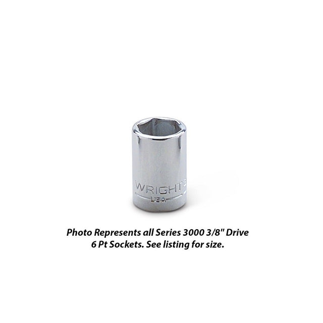 Wright Tool 3016 3/8" Drive 6 Point Standard Socket 1/2"
