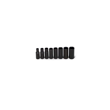 Wright Tool 314 3/8" Drive 8 Piece Deep Impact Sockets Set,  5/16" - 3/4"