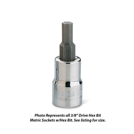 Wright Tool 32-10MM 3/8" Drive Hex Bit Metric Socket w Standard Hex Bit 10mm