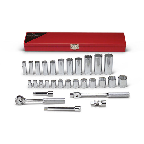 Wright Tool 340 3/8" Drive 29 Piece Set, 12 Point