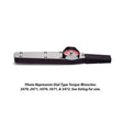 Wright Tool 3471 3/8" Drive Dial Type Torque Wrench 0-250" lbs