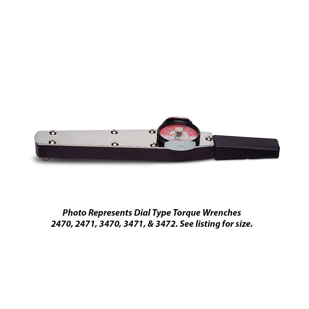 Wright Tool 3471 3/8" Drive Dial Type Torque Wrench 0-250" lbs