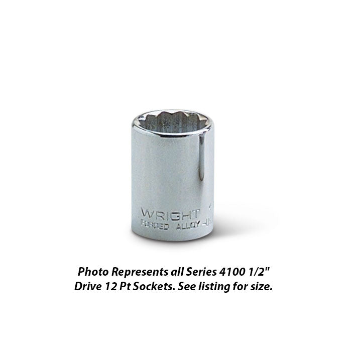 Wright Tool 4142 1/2" Drive 12 Point Standard Socket 1-5/16"