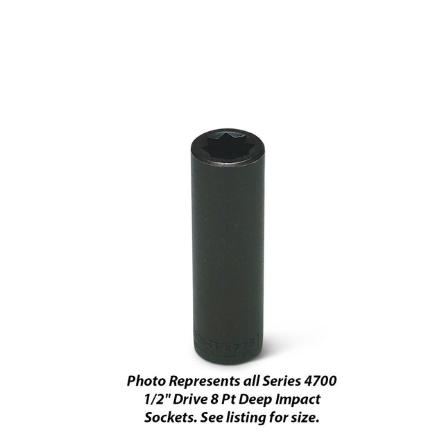 Wright Tool 4776 1/2" Drive 8 Point Deep Impact Socket 1/2"