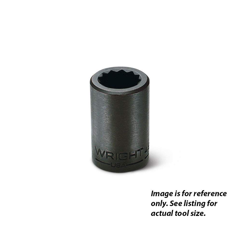 Wright Tool 4872 1/2" Drive 12 Point Standard Impact Socket - 11/16"