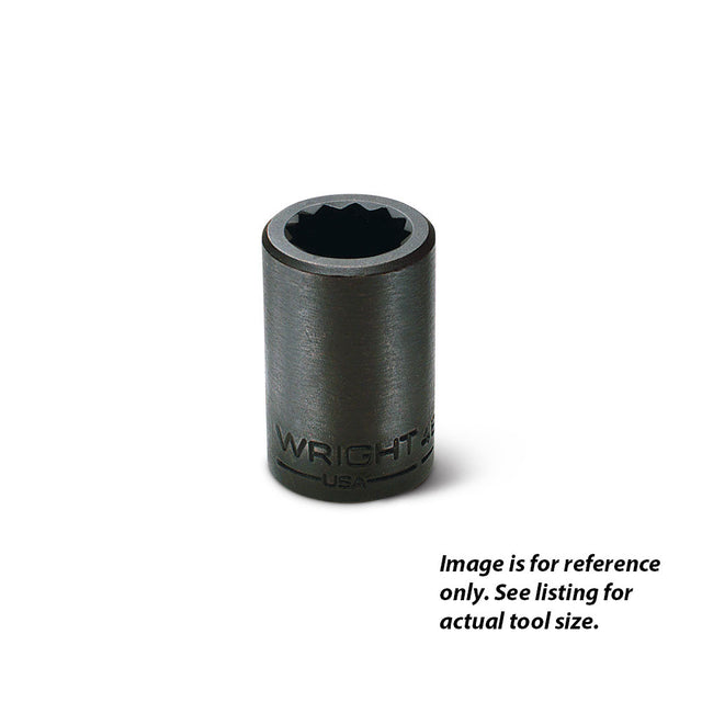 Wright Tool 4872 1/2" Drive 12 Point Standard Impact Socket - 11/16"