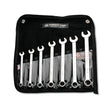 Wright Tool 707 Combination Wrench 7 Piece Set 12 Point Satin 3/8" - 3/4"