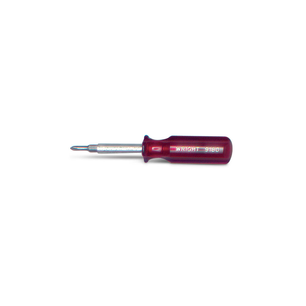 Wright Tool 9180 4-in-1 Screwdriver 3-1/2" Blade Length