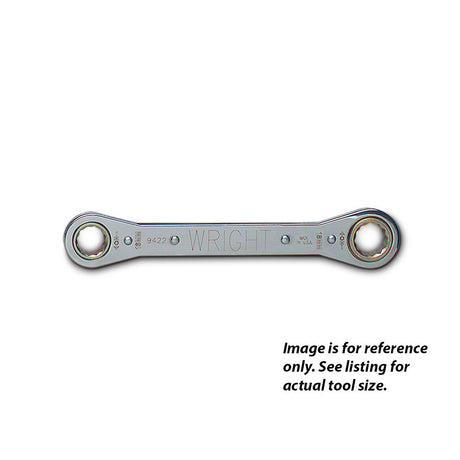 Wright Tool 9421 Ratcheting End Laminated Wrench 12 Point 15mm x 17mm