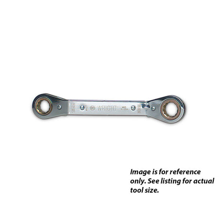 Wright Tool 9436 Offset Reverse Ratcheting Box Wrench 12 Point 15mm x 17mm