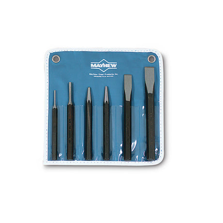 Wright Tool 9660 Punch & Chisel 6 Piece Set with Pouch 1/2" - 5/8"