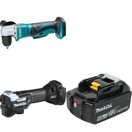 Makita XAD02Z 18V LXT Angle Drill, Bare W/ XMT04ZB Multi-Tool & FREE Battery