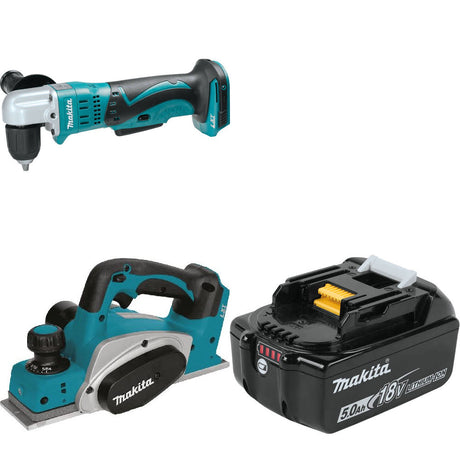 Makita XAD02Z 18V LXT Angle Drill, Bare W/ XPK01Z 18V Planer & FREE Battery