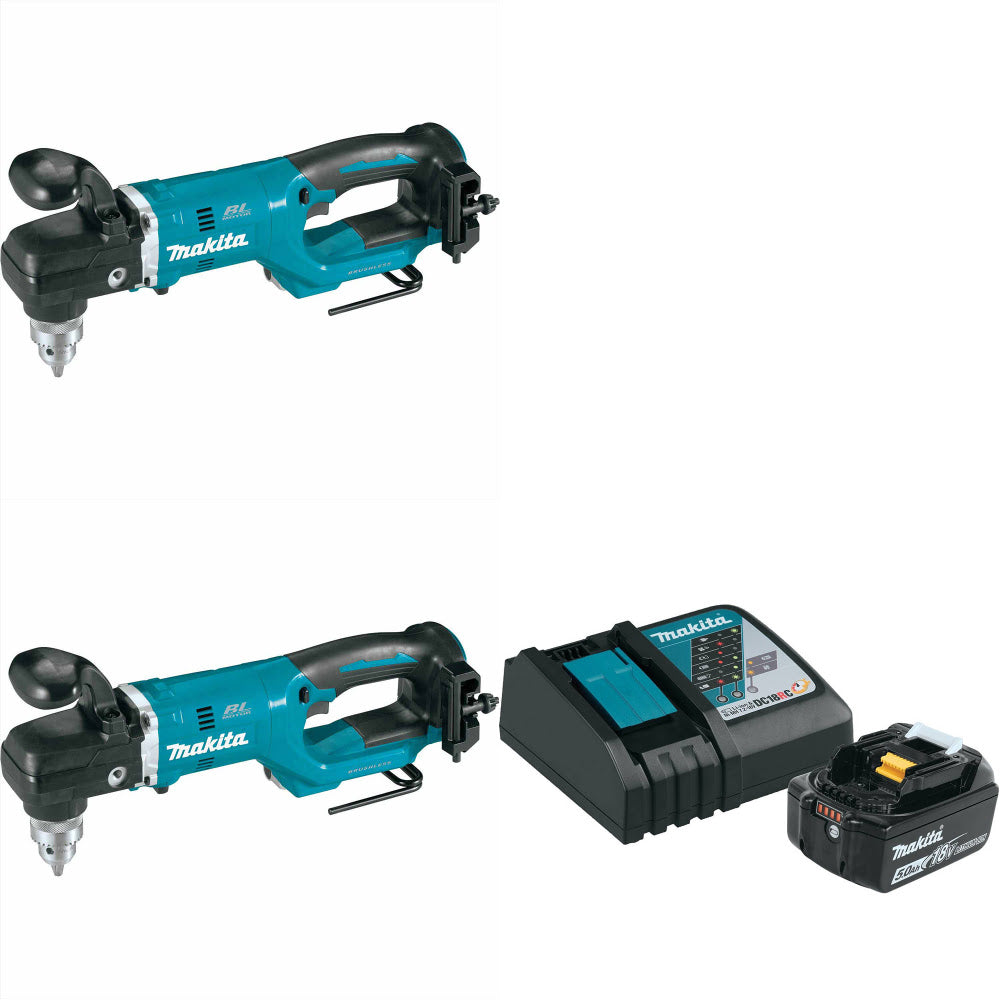 Makita XAD05Z 18V LXT Angle Drill W/ EXTRA 18V Angle Drill & FREE Starter Pack