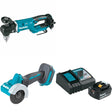 Makita XAD05Z 18V LXT Angle Drill W/ XCM01Z 18V Cut-Off Tool & FREE Starter Pack