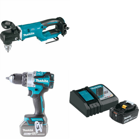 Makita XAD05Z 18V LXT Angle Drill W/ XPH16Z 18V Driver-Drill & FREE Starter Pack