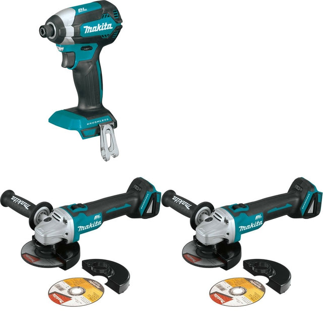Makita XAG09Z[2] Angle Grinder W/ FREE XDT13Z Impact Driver