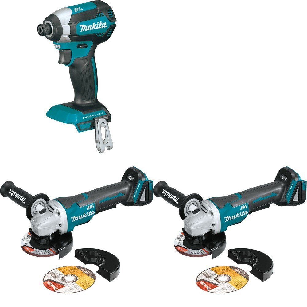 Makita XAG11Z[2] Angle Grinder W/ FREE XDT13Z Impact Driver
