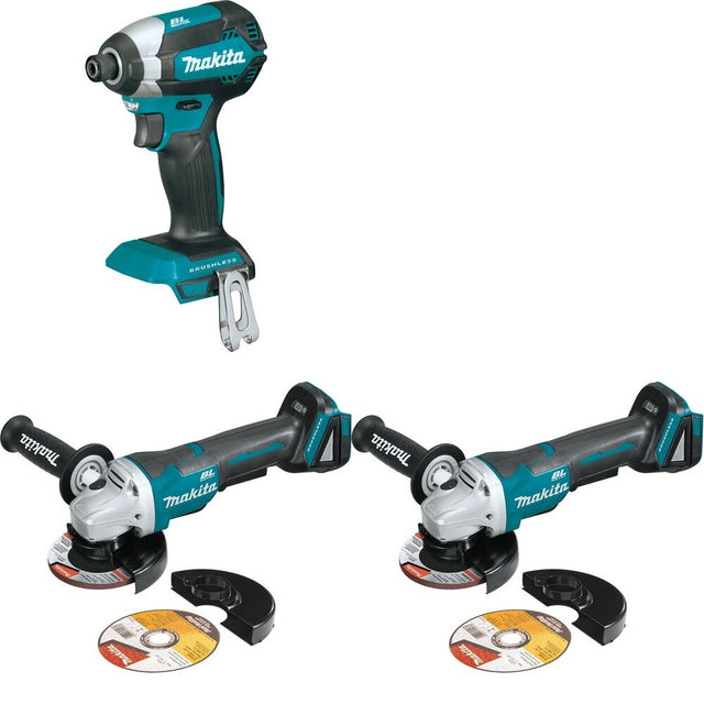 Makita XAG11Z[2] Angle Grinder W/ FREE XDT13Z Impact Driver
