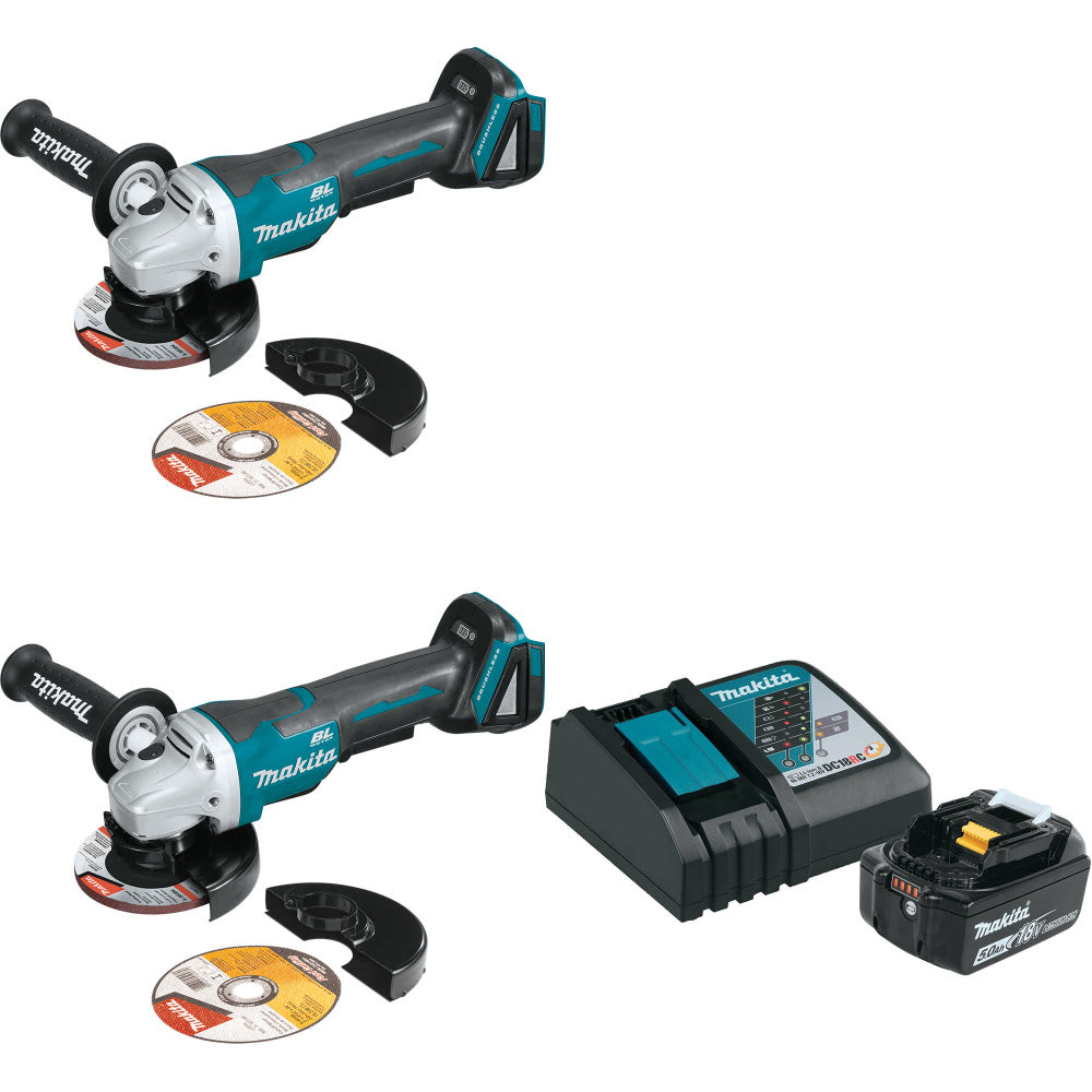 Makita XAG11Z 18V Cut-Off/Angle Grinder W/ EXTRA 18V Grinder & FREE Starter Pack