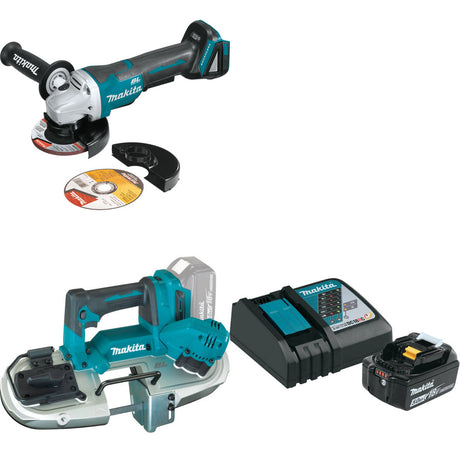 Makita XAG11Z 18V Cut-Off/Angle Grinder W/ XBP04Z Band Saw & FREE Starter Pack