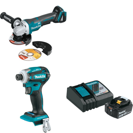 Makita XAG11Z Cut-Off/Angle Grinder W/ XDT19Z Impact Driver & FREE Starter Pack