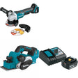 Makita XAG11Z 18V Cut-Off/Angle Grinder W/ XPK02Z 18V Planer & FREE Starter Pack