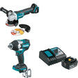 Makita XAG11Z Cut-Off/Angle Grinder W/ XWT18Z Impact Wrench & FREE Starter Pack