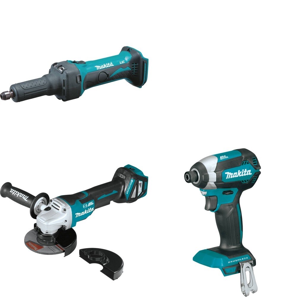 Makita XAG20Z Cut-Off/Angle Grinder W/ XDG01Z Die Grinder and FREE XDT13Z Impact Driver