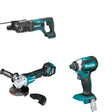 Makita XAG20Z Cut-Off/Angle Grinder W/ XRH04Z Rotary Hammer and FREE XDT13Z Impact Driver