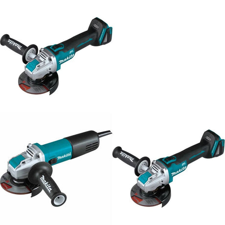 Makita XAG25Z X-LOCK Angle Grinder, 2 Pack Kit W/ FREE GA4570 Grinder