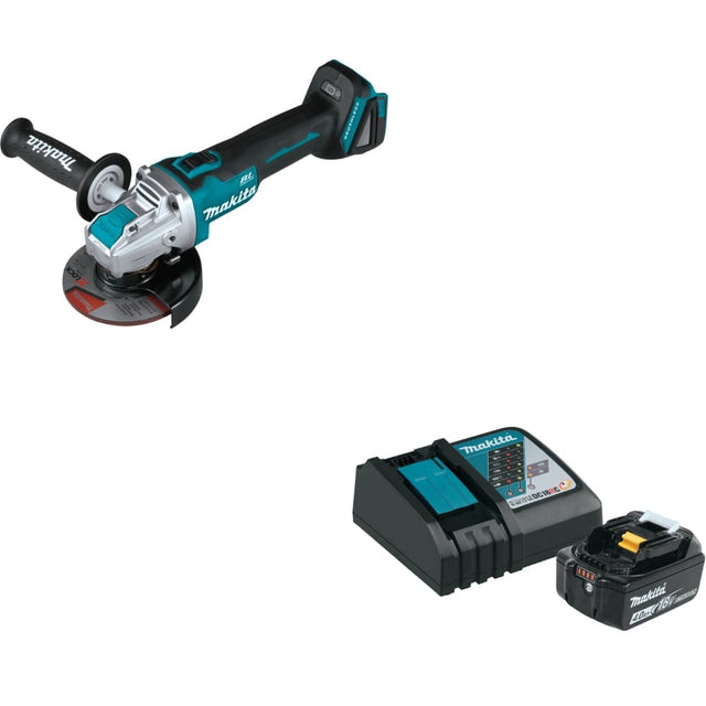 Makita XAG25Z 18V LXT X-LOCK Angle Grinder W/ FREE BL1840BDC1 18V Starter Pack