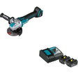 Makita XAG25Z 18V LXT 4-1/2" / 5" X-LOCK Angle Grinder, with AFT W/ BL1840BDC2X Battery