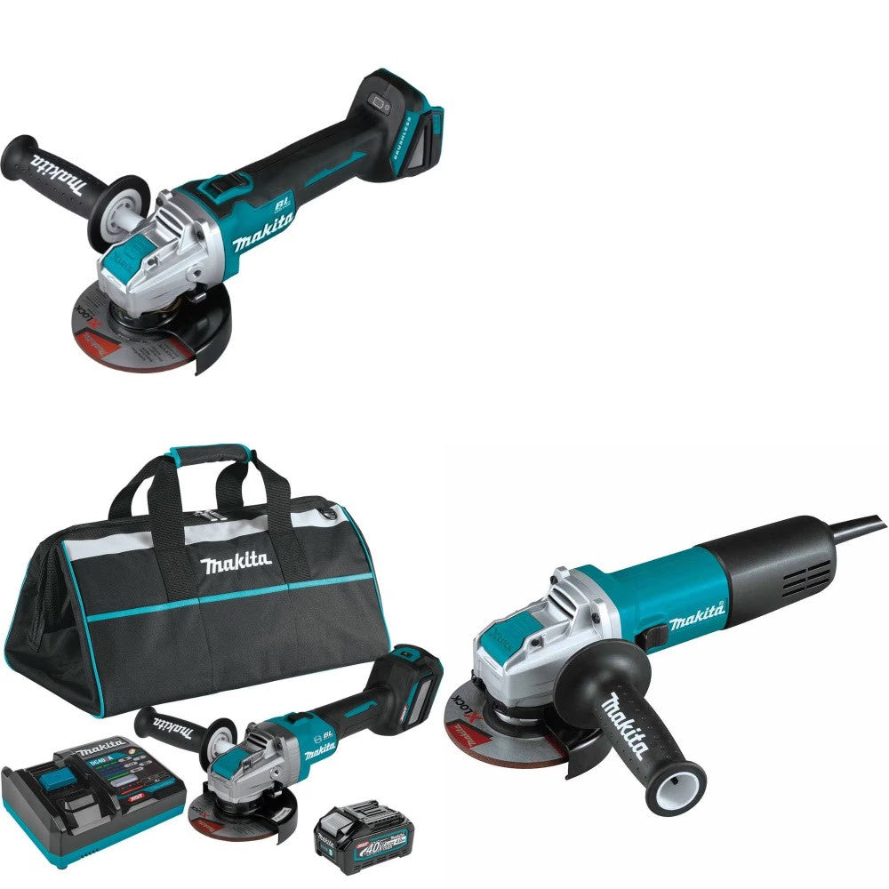 Makita XAG25Z Grinder Kit W/ GAG11M1 Grinder and FREE GA4570 Grinder