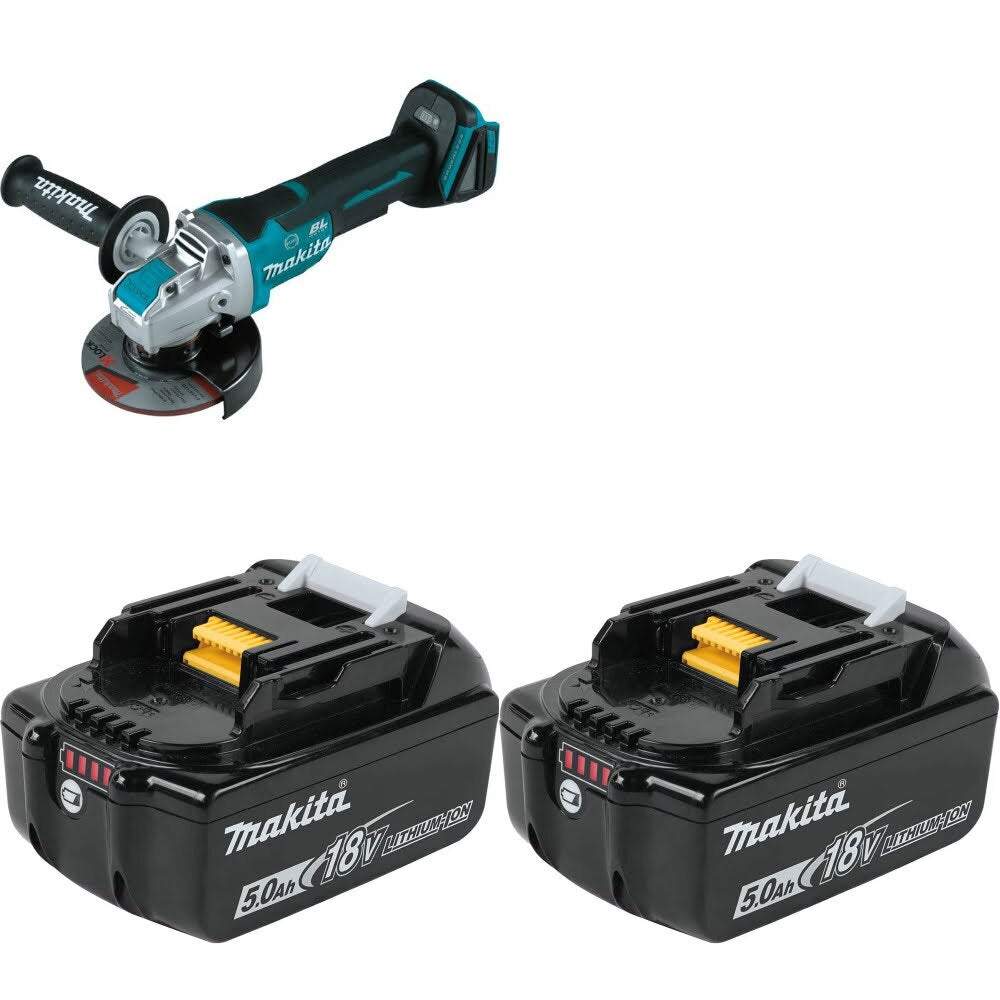Makita XAG26Z Angle Grinder, 2 Pack Kit W/ FREE BL1850B Battery