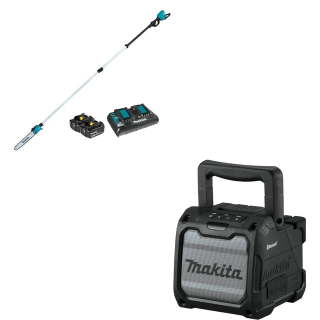 Makita XAU02PTB Telescoping Pole Saw Kit W/ FREE XRM08B Job Site Speaker