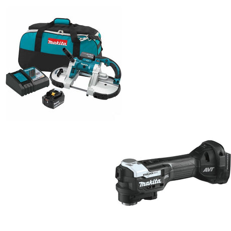 Makita XBP02TX Band Saw Kit W/ FREE XMT04ZB StarlockMax Multi-Tool