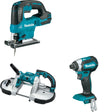 Makita XBP02Z Portable Band Saw W/ XVJ04Z Jig Saw and FREE XDT13Z Impact Driver