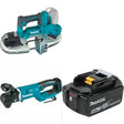 Makita XBP04Z Band Saw Kit W/ XAD06Z Right Angle Drill and FREE BL1850B Battery