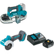 Makita XBP04Z 18V LXT Band Saw W/ XCM01Z 18V Cut-Off Tool & FREE Starter Pack