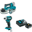 Makita XBP04Z 18V LXT Band Saw W/ XDT19Z 18V Impact Driver & FREE Starter Pack