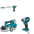 Makita XBP04Z Compact Band Saw W/ XGC01ZB Caulk and Adhesive Gun and FREE XDT13Z Impact Driver