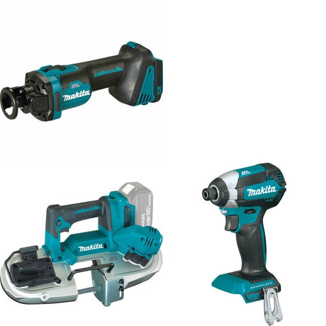 Makita XBP04Z Compact Band Saw W/ XOC02Z Cut-Out Tool and FREE XDT13Z Impact Driver