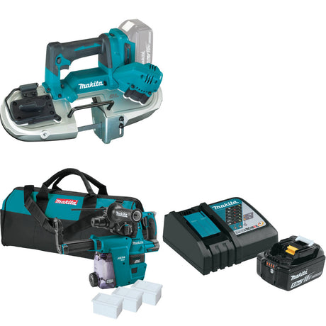 Makita XBP04Z 18V LXT Band Saw W/ XRH01ZWX Rotary Hammer & FREE Starter Pack