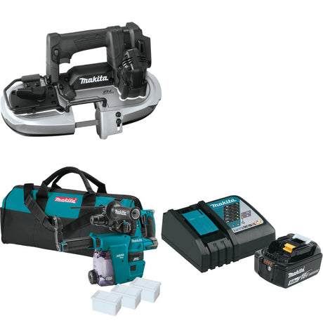 Makita XBP05ZB 18V LXT Band Saw W/ XRH01ZWX Rotary Hammer & FREE Starter Pack