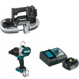 Makita XBP05ZB 18V LXT Band Saw W/ XWT09Z 18V Impact Wrench & FREE Starter Pack