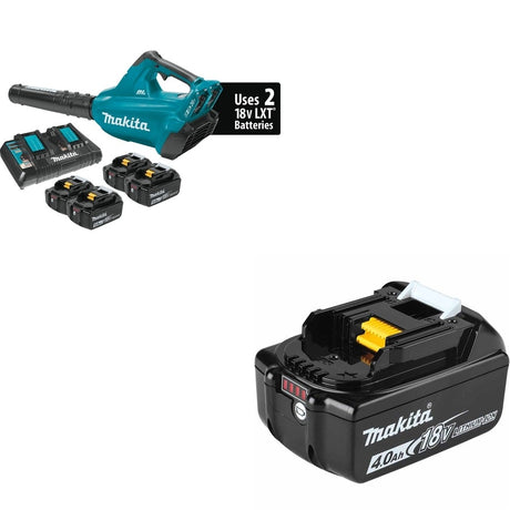 Makita XBU02PT1 Blower Kit W/ ADBL1840B Outdoor Adventure 18V LXT Lithium-Ion 4.0Ah Battery