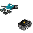 Makita XBU02PT1 18V X2 (36V) LXT Brushless Blower Kit with 4 Batteries W/ BL1830B 3.0Ah Battery