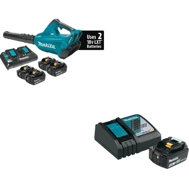 Makita XBU02PT1 Blower Kit W/ BL1840BDC1 18V LXT Lithium-Ion Battery and Charger Starter Pack